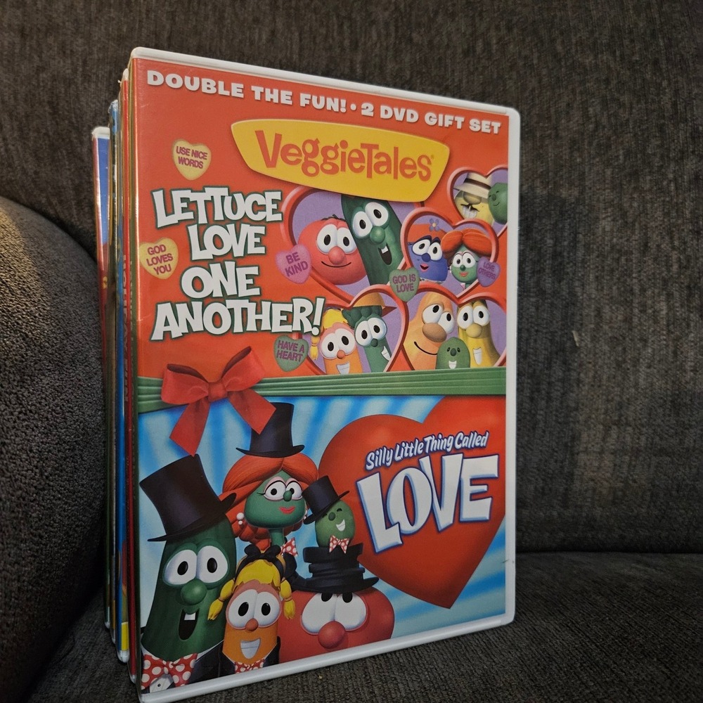 VeggieTales DVD Lot 7 Christian Kids Movies Bundle Drummer Boy Big River Rescue